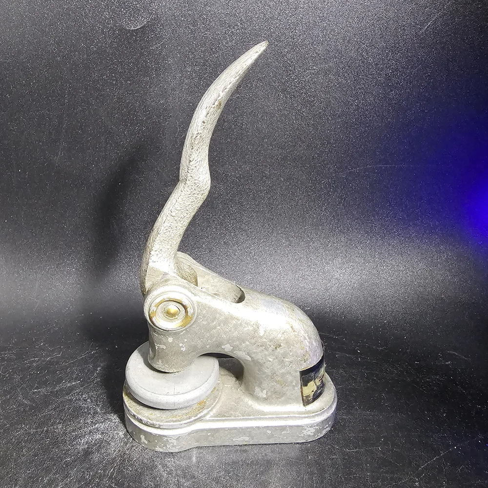 Antique‎ Seal Press,Unique Vintage Gray Label Maker Office Essential
